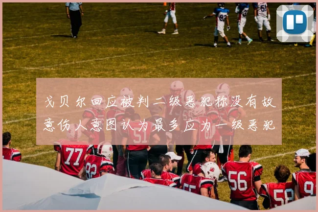 戈贝尔回应被判二级恶犯称没有故意伤人意图认为最多应为一级恶犯